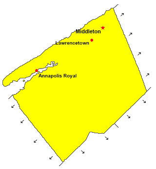 Map - Annapolis County, Nova Scotia